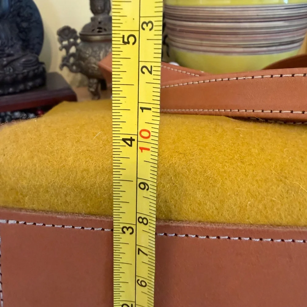 Hejlov Honey Tan Torsby Tote Shoulder Bag Purse Wool Felt Nordic Lagenlook